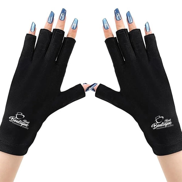 Anti UV Fingerless Gloves for Nail Lamp