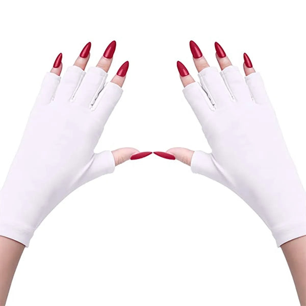 Anti UV Fingerless Gloves for Nail Lamp