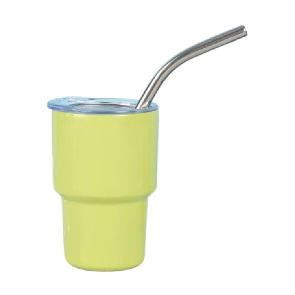 3oz Stainless Steel Tumbler Drinking Cups With Straw