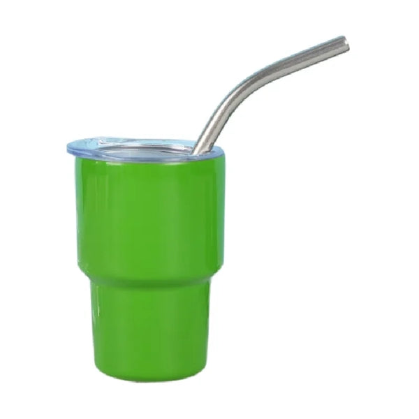 3oz Stainless Steel Tumbler Drinking Cups With Straw