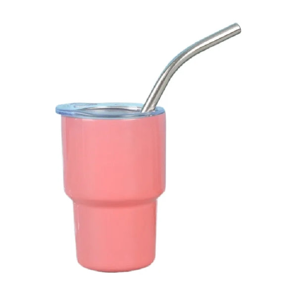 3oz Stainless Steel Tumbler Drinking Cups With Straw