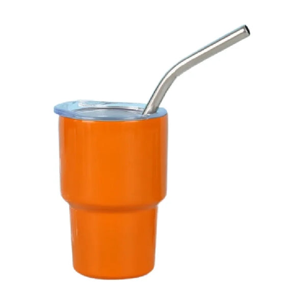 3oz Stainless Steel Tumbler Drinking Cups With Straw