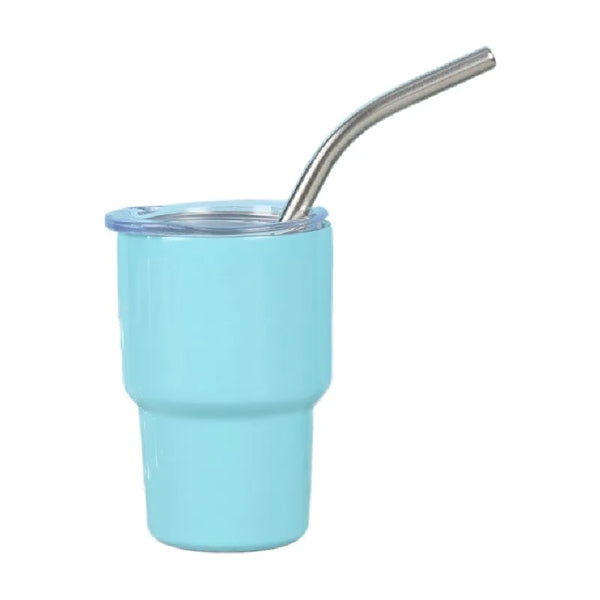 3oz Stainless Steel Tumbler Drinking Cups With Straw