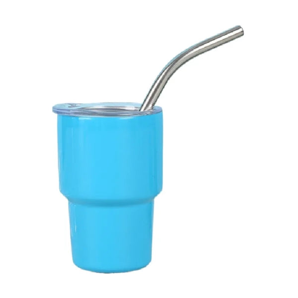 3oz Stainless Steel Tumbler Drinking Cups With Straw