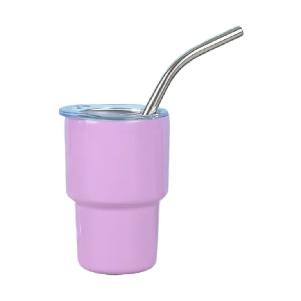 3oz Stainless Steel Tumbler Drinking Cups With Straw