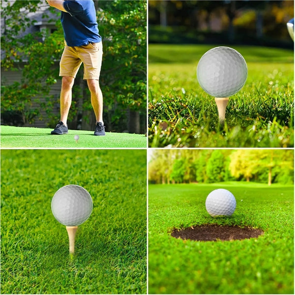 Professional Bamboo Golf Tee Set - 4 PCS