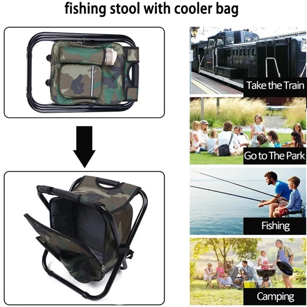 Backpack Stool Cooler Chair