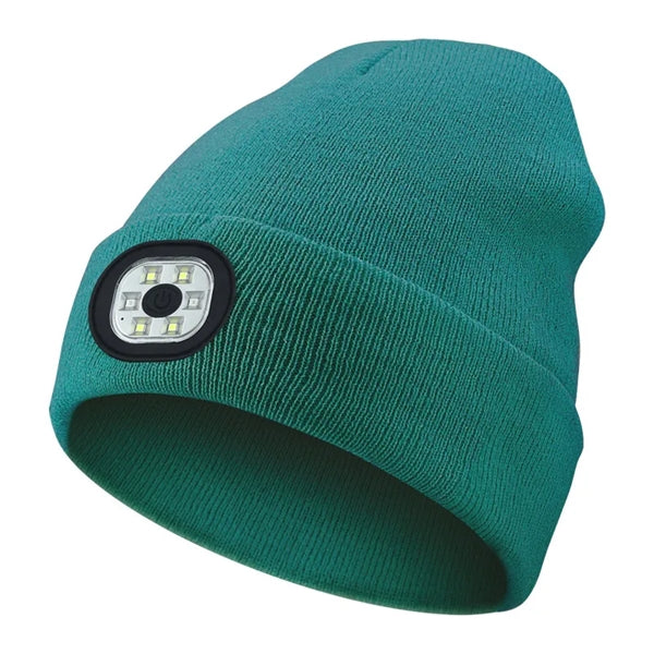 Knit Cap Hat With Led Light