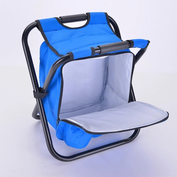 Foldable Chair with Cooler Backpack Bag