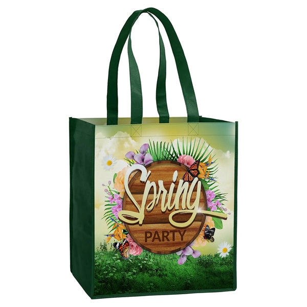 Laminated Non-Woven Tote Bag(13" X 15" X 10")