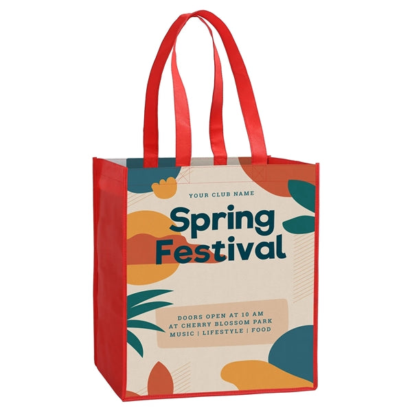 Laminated Non-Woven Tote Bag(13" X 15" X 10")