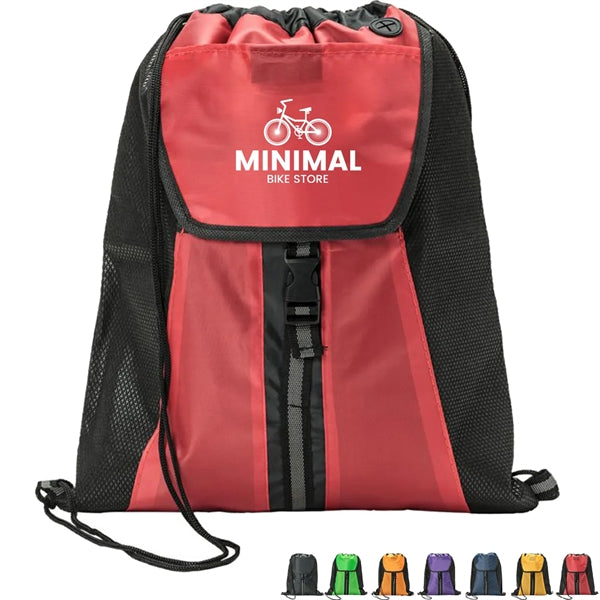 Allure 210D Polyester Drawstring Backpack