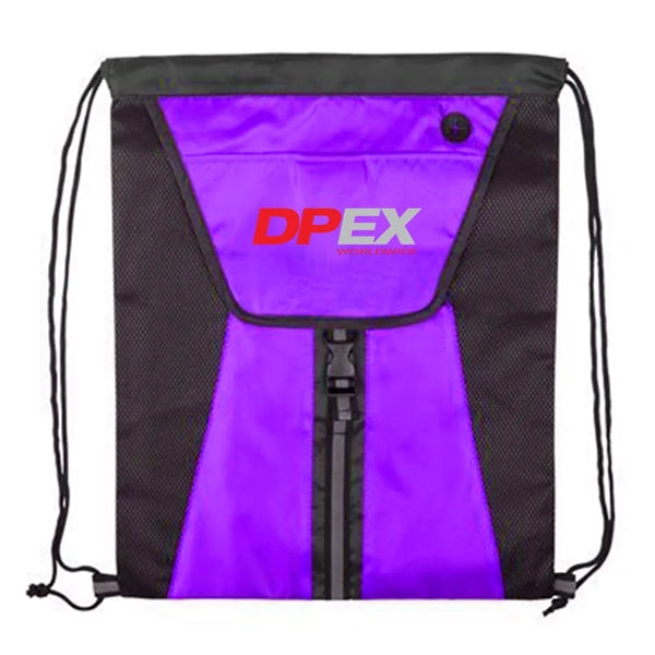 Allure 210D Polyester Drawstring Backpack
