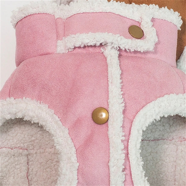 Warm Dog Fleece Sherpa Winter Sweater Coats Jacket Vest