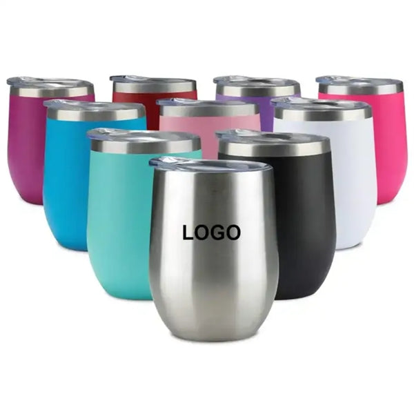 12oz Eggshell Shape Stainless Steel Vacuum Cup