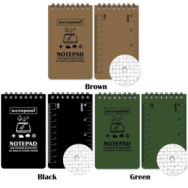 Waterproof Tactical All-Weather Spiral Police Notepad