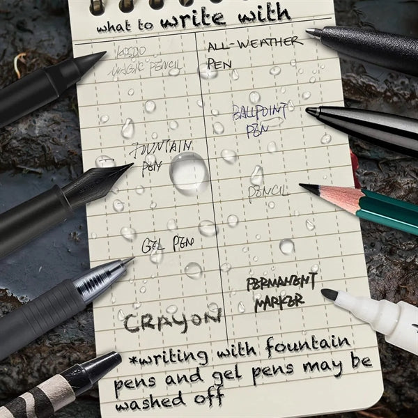 Waterproof Tactical All-Weather Spiral Police Notepad