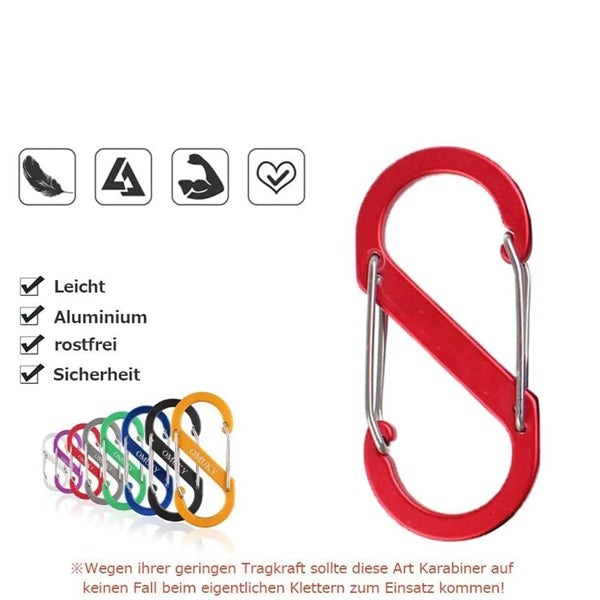S Shape Durable Locking Carabiner