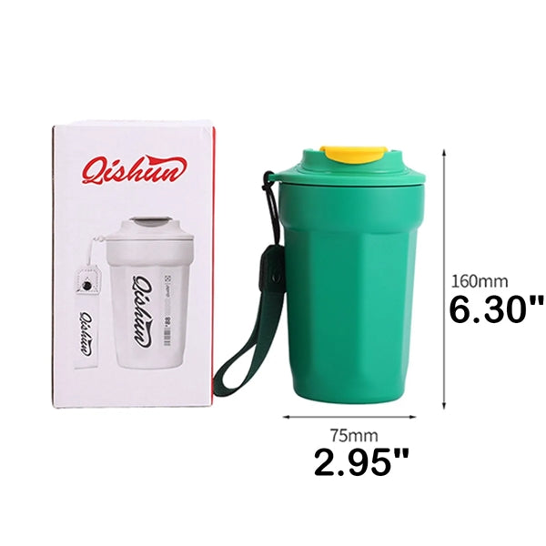 15 Oz Portable Belt Style Custom Coffee Tumbler