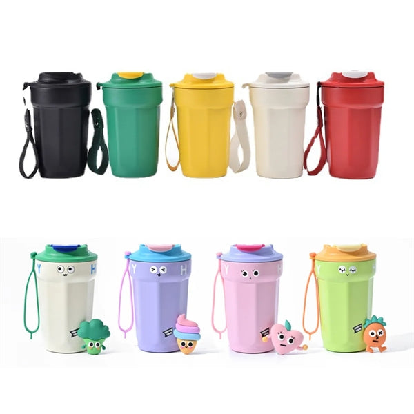 15 Oz Portable Belt Style Custom Coffee Tumbler