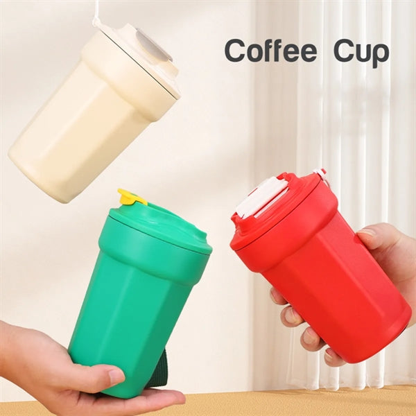 15 Oz Portable Belt Style Custom Coffee Tumbler