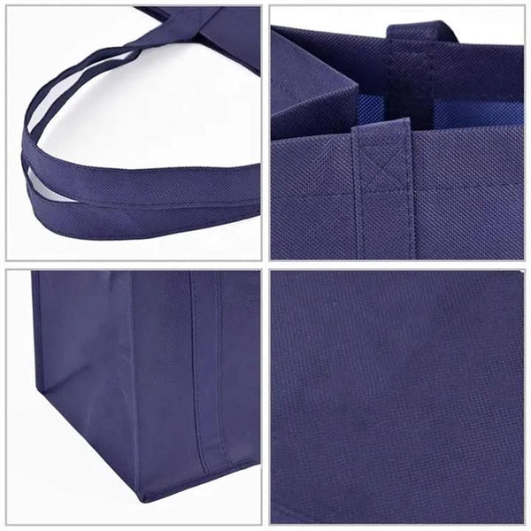 Large Non-woven Grocery Totes Bags With Plastic Bottom