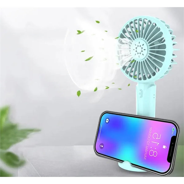 USB Personal Fan with Mobile Phone Holder