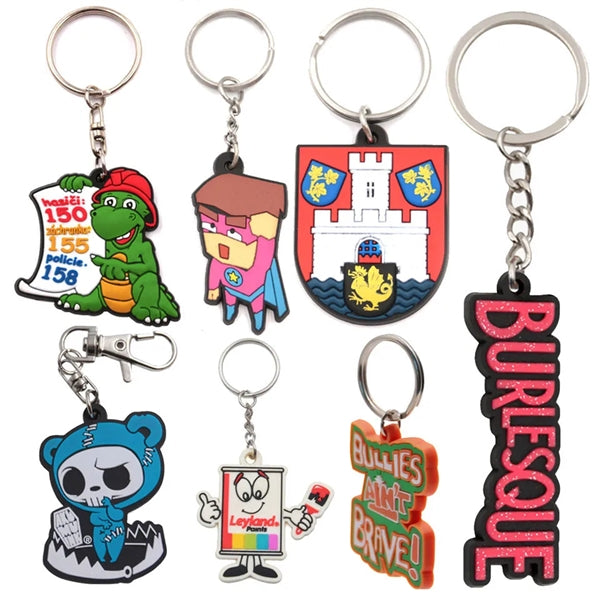 2D PVC Key Tag Chain 1 Sided