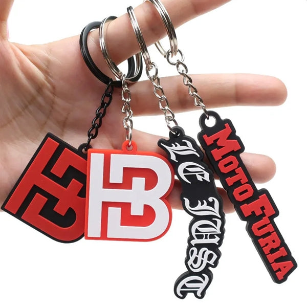 2D PVC Key Tag Chain 1 Sided