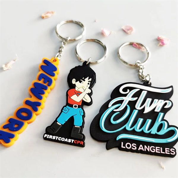 3D PVC Key Tag Chain 1 Sided