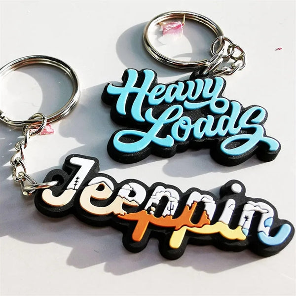 3D PVC Key Tag Chain 1 Sided