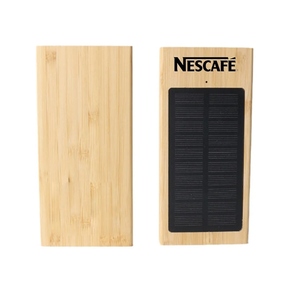 Outdoors Bamboo solar power bank