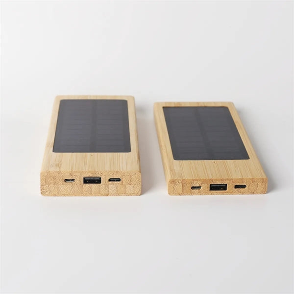 Outdoors Bamboo solar power bank