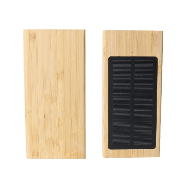 Outdoors Bamboo solar power bank