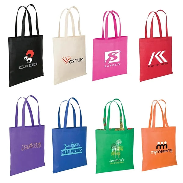 15" x 16" Non-Woven Recyclable Slim Tote Bag
