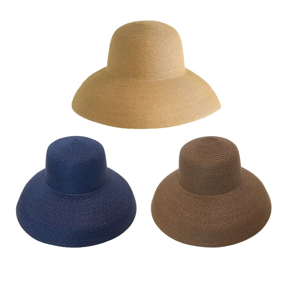 Hepburn Summer Wide Brim Straw Sun Hat