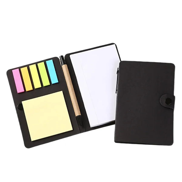 Eco Notebook with Sticky Notes and Pen