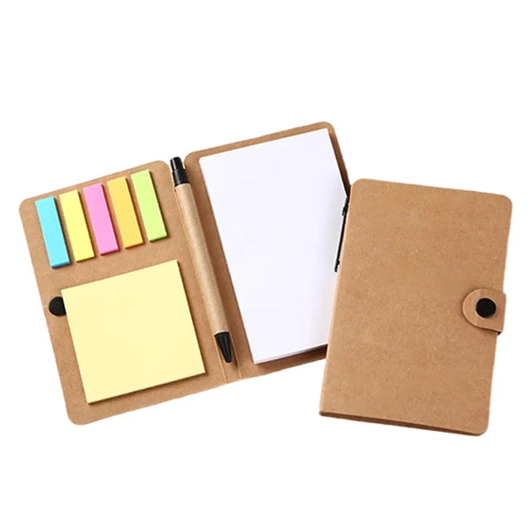 Eco Notebook with Sticky Notes and Pen