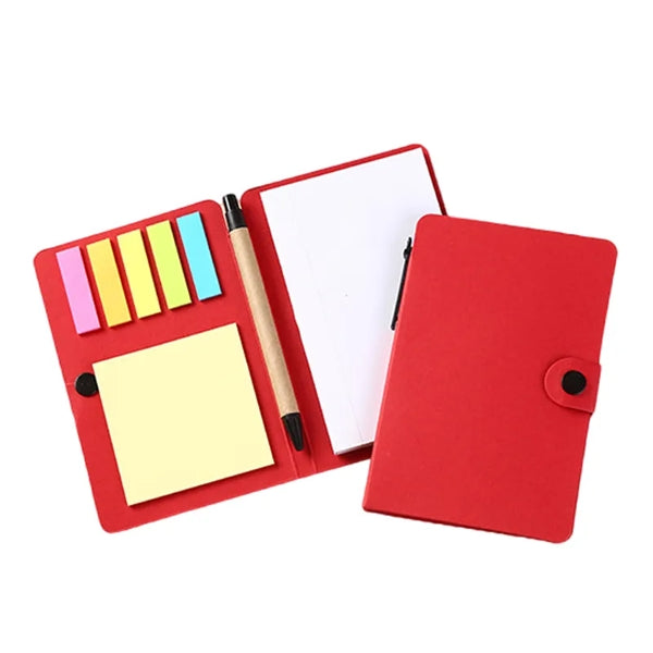 Eco Notebook with Sticky Notes and Pen