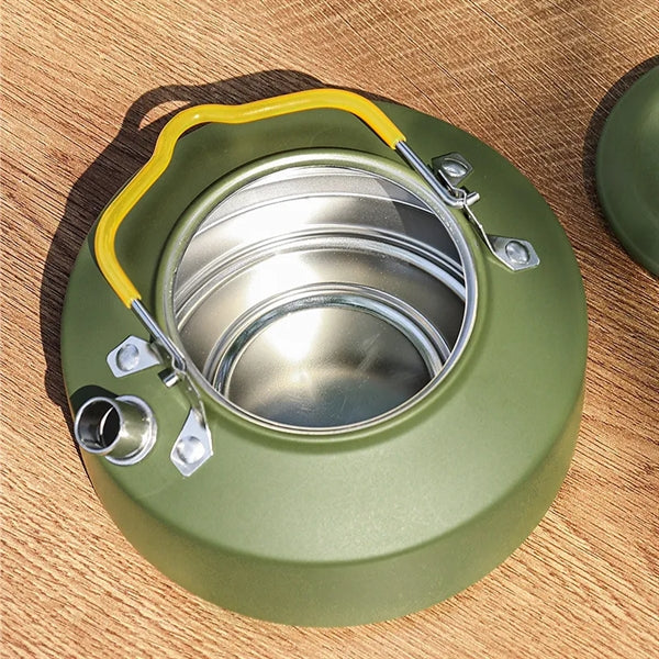 Outdoor Hiking Cooking Pot Camping Kettle Campfire Teapot