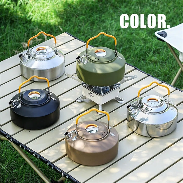 Outdoor Hiking Cooking Pot Camping Kettle Campfire Teapot