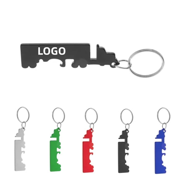 Truck Shape Bottle Opener KeyChain