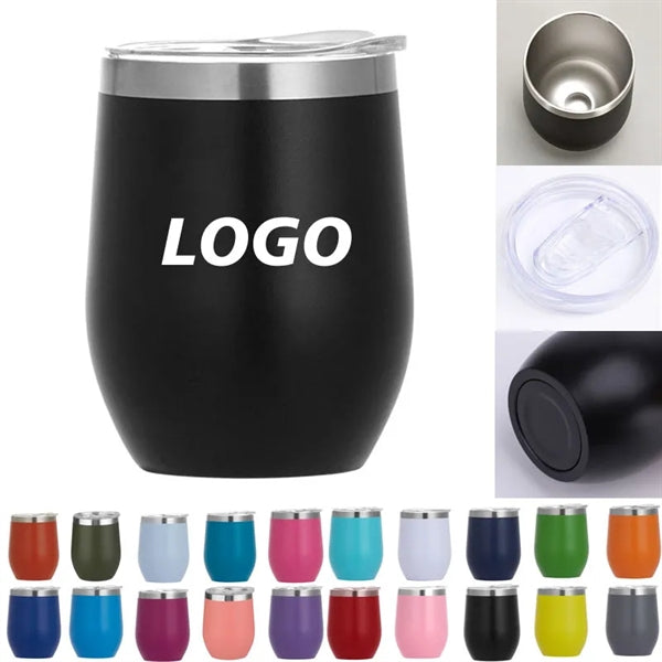 12 oz Stainless Steel Stemless Wine Tumbler
