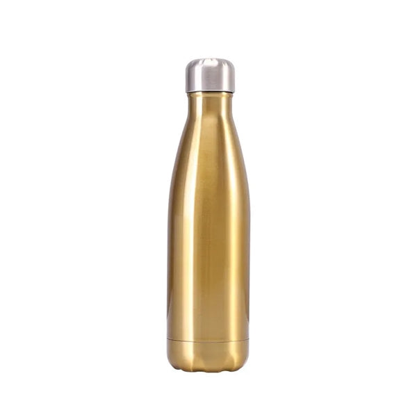17 oz Cola-Style Stainless Steel Water Bottle with Sponge Br