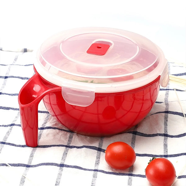Microwavable Plastic Food Container Soup Mugs Bowl with Lid
