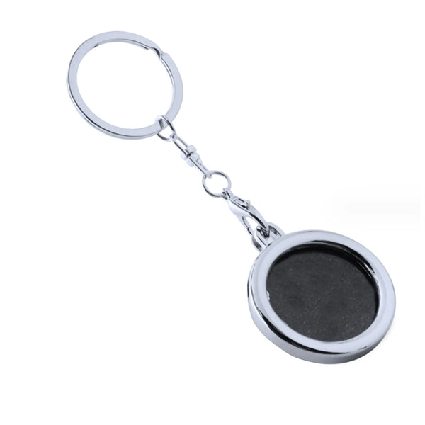 Mini Round Metal Keychain