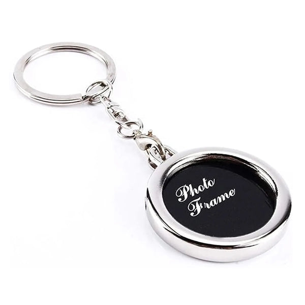 Mini Round Metal Keychain