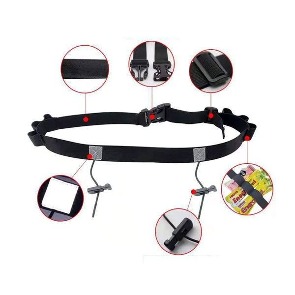 Race Number Running Belt With 6 Energy Loops