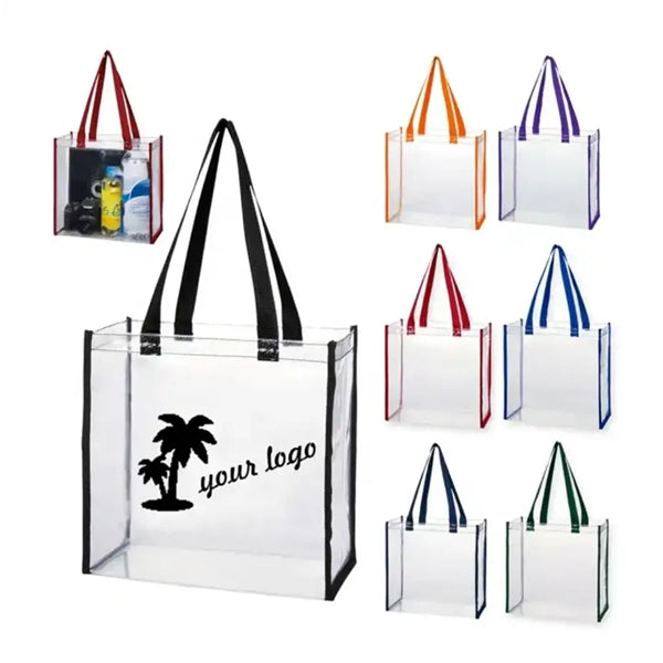 Clear Stadium PVC Tote Bag