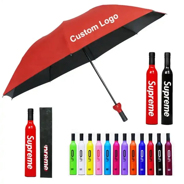 Thank you Gift Wine Bottle Umbrella